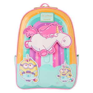 LF Universal Minions Fluffy Unicorn Mini Backpack