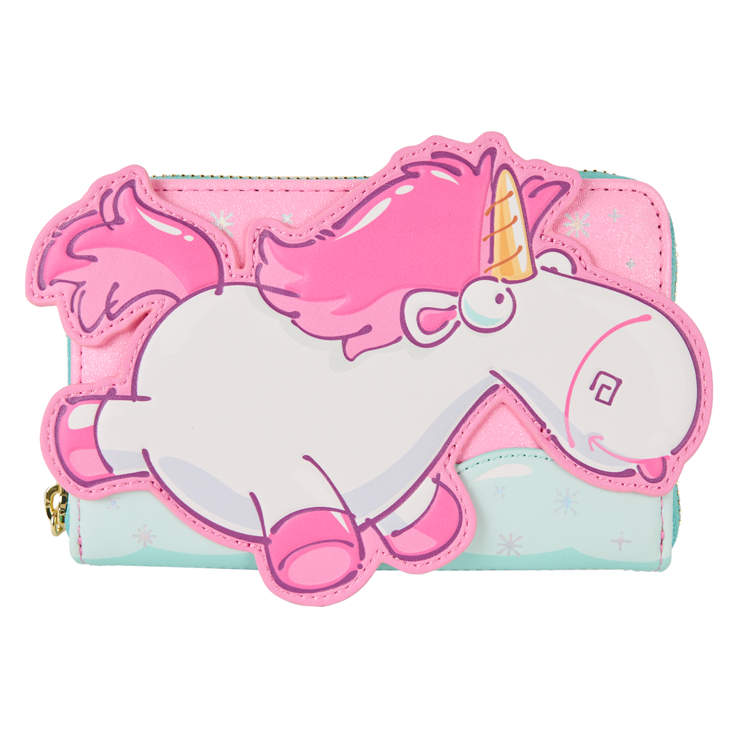 Loungefly Universal Minions Fluffy Unicorn Zip Around Wallet