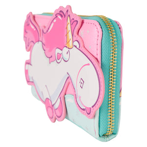Loungefly Universal Minions Fluffy Unicorn Zip Around Wallet