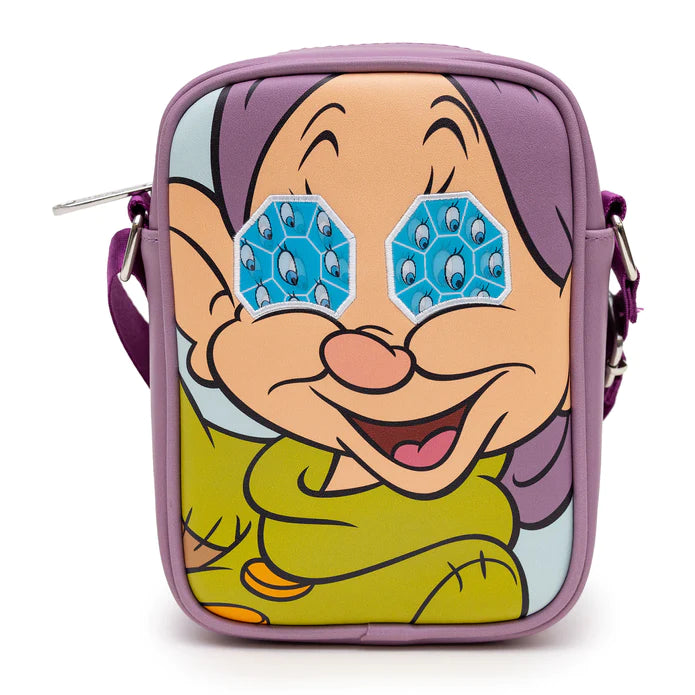 Buckle-Down: Disney Snow White Dopey Dwarf Lenticular Diamond Eyes Crossbody