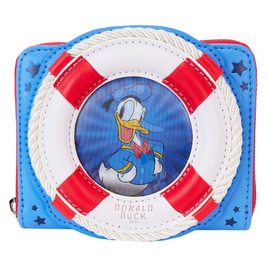 Donald Duck 90th Anniversary Lenticular Zip Around Wallet