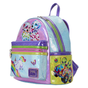 Loungefly Lisa Frank Color Block Mini Backpack