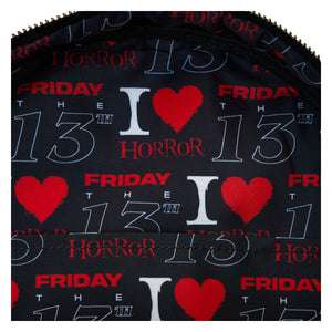 Loungefly WB Friday The 13th I Heart Horror Mini Backpack