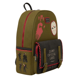 Friday the 13th Camp Crystal Lake Canvas Glow Full-Size Backpack