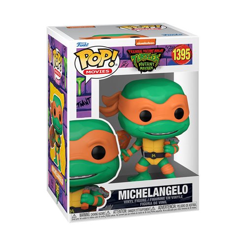 Funko Pop! Teenage Mutant Ninja Turtles: Mutant Mayhem Michelangelo #1395  (Pop Protector Included)