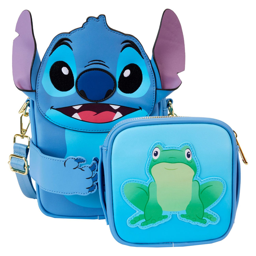 Stitch Camping Cuties Crossbuddies Cosplay Crossbody Bag with Coin Bag