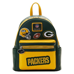 Loungefly NFL Greenbay Packers Patches Mini Backpack