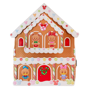 Loungefly Disney Mickey and Friends Gingerbread House Mini Backpack