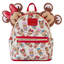 Loungefly  Mickey & Friends Gingerbread Cookie AOP Ear Holder Mini Backpack