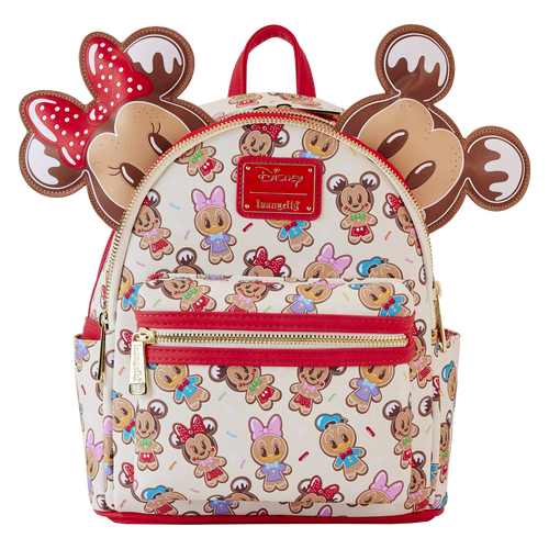Loungefly  Mickey & Friends Gingerbread Cookie AOP Ear Holder Mini Backpack