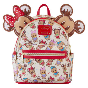 Loungefly  Mickey & Friends Gingerbread Cookie AOP Ear Holder Mini Backpack