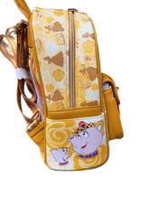 Princess Belle 11" Vegan Leather Mini Backpack with Dustbag