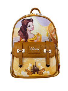 Princess Belle 11" Vegan Leather Mini Backpack with Dustbag