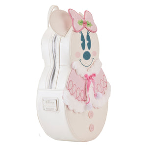 Loungefly Minnie Pastel Figural Snowman Mini Backpack