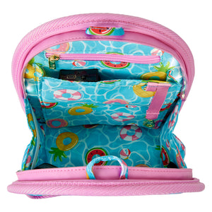 Loungefly Pool Day Light-Up Mini Backpack Insert Organizer