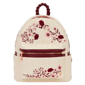 Loungefly Cream & Red Floral Mini Backpack