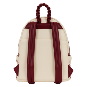Loungefly Cream & Red Floral Mini Backpack