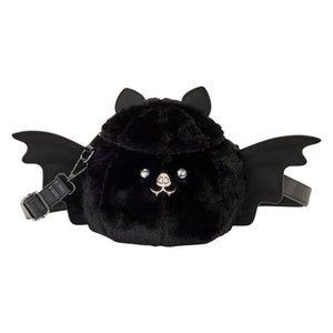 Loungefly Plush Bat Figural Crossbody Bag
