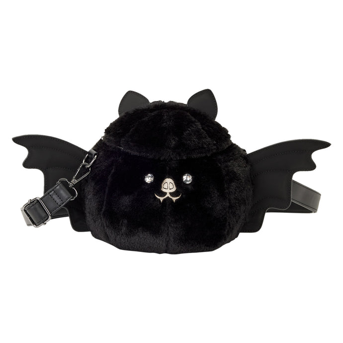 Loungefly Plush Bat Figural Crossbody Bag