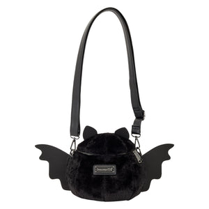 Loungefly Plush Bat Figural Crossbody Bag