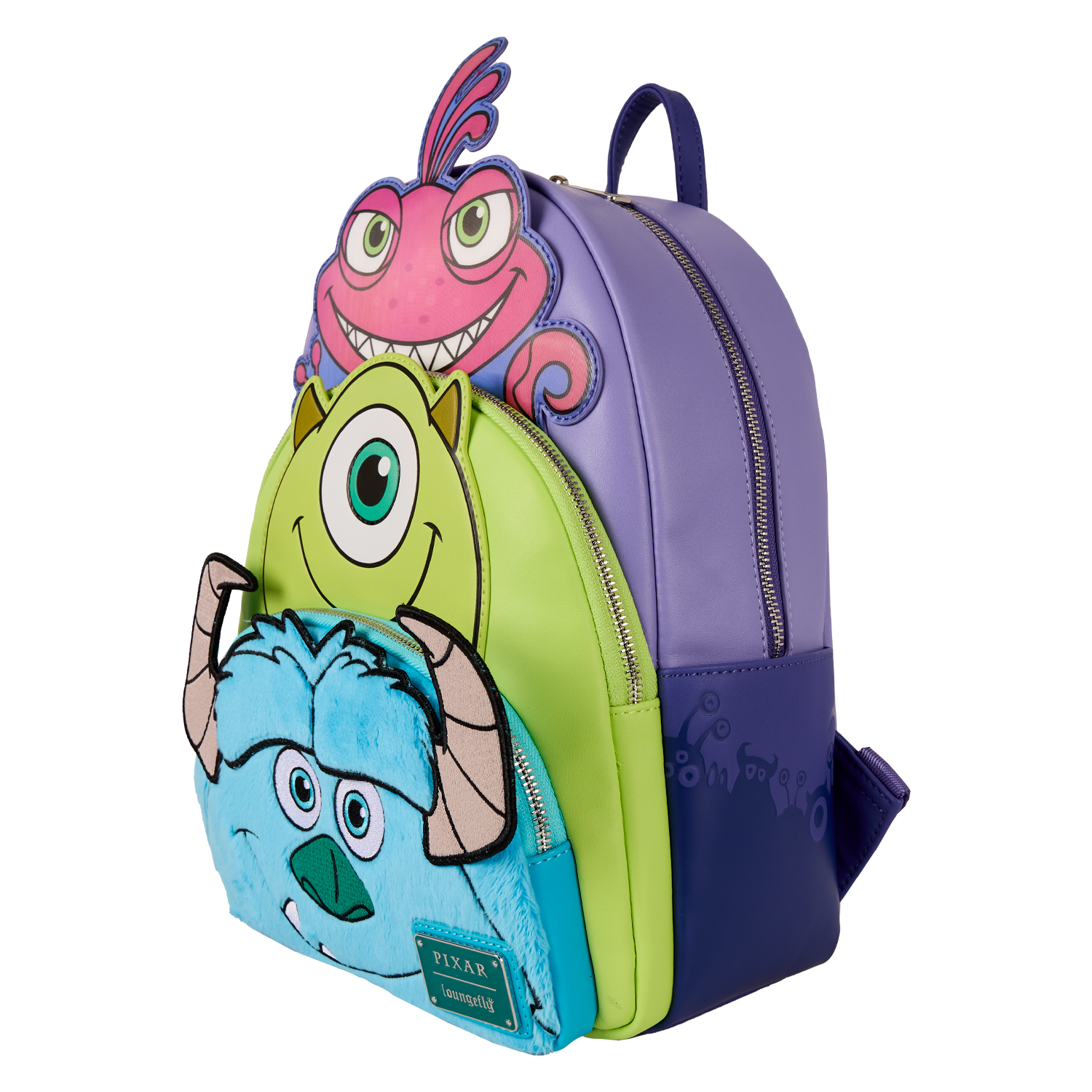 monsters inc loungefly backpack Loungefly Pixar Monsters Inc Triple Pocket Backpack – Shop Toyz N Fun