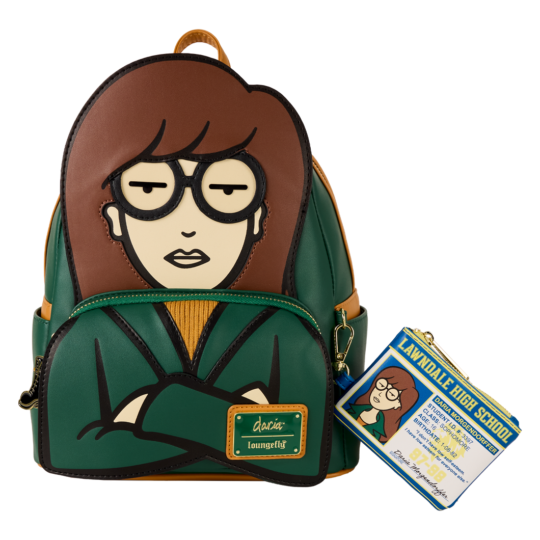 Loungefly Viacom Daria Mini Backpack with Coin Bag