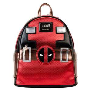 Preorder Loungefly Marvel Deadpool Metallic Collection Cosplay Mini Backpack