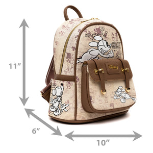 Mickey Mouse WondaPop 11" Vegan Leather Fashion Mini Backpack