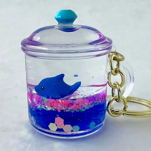 Blue Dolphin Floaty Keychain