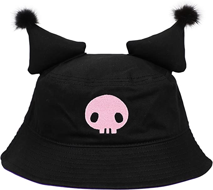 Bioworld: Kuromi Sanrio Embroidered  Cosplay Bucket Hat