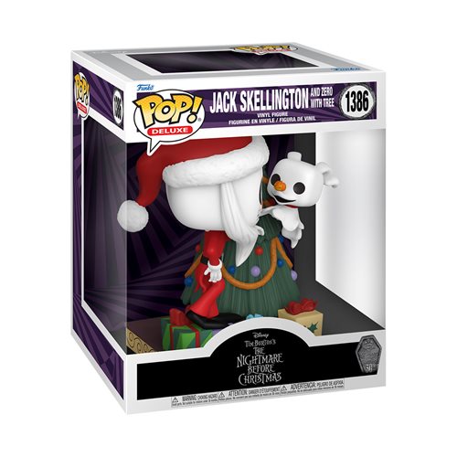 Funko Pop! The Nightmare Before Christmas 30th Anniversary Jack and Zero with Tree Deluxe #1386