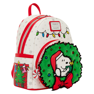 Peanuts Snoopy & Woodstock Holiday Plush Wreath Mini Backpack