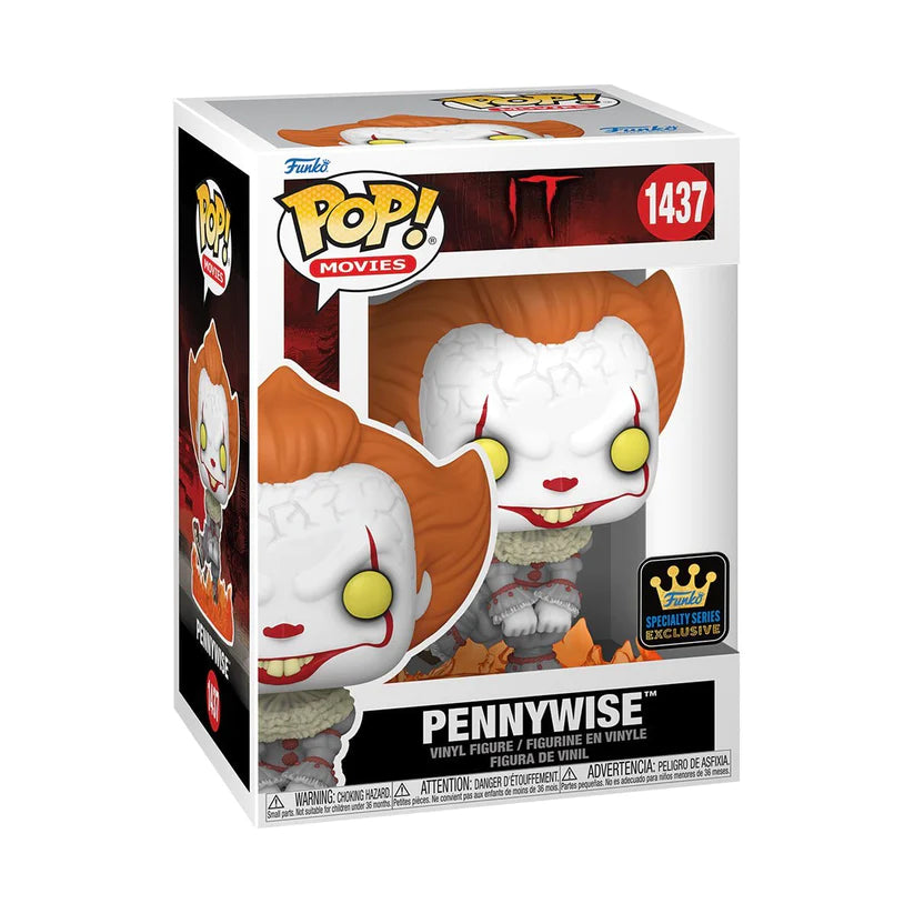 Funko POP! Pennywise (Dancing) Movie: IT #1437 (Pop Protector Included)