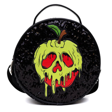 Buckle-Down Disney: Snow White Poison Apple Glow in the Dark Applique Sequin Crossbody