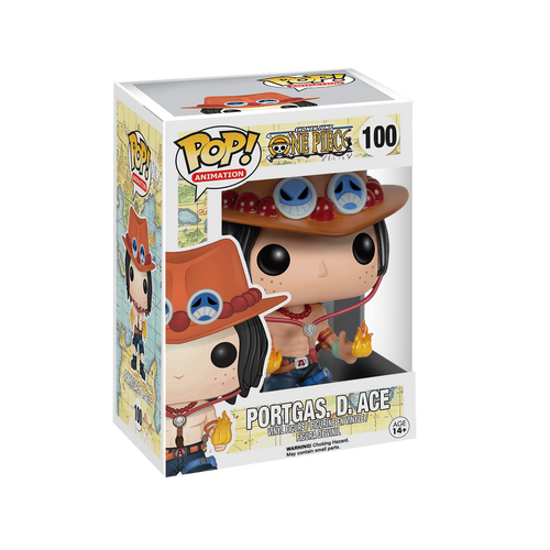 Funko Pop! One Piece: Portgas D. Ace 100 (Pop Protector Included)