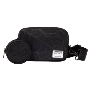 Spider-Man Black & White Suit Sling Crossbody Bag with Coin Bag