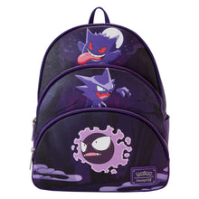 Loungefly Pokemon Gengar Evolution Triple Pocket Backpack