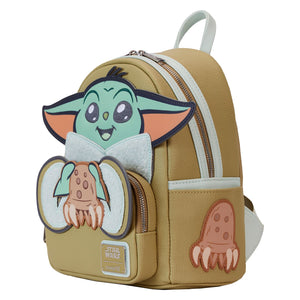 Loungefly Mandalorian Grogu and Crabbies Cosplay Mini Backpack