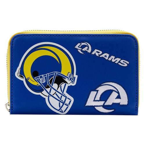 Loungefly NFL LA Rams Patches Ziparound Wallet