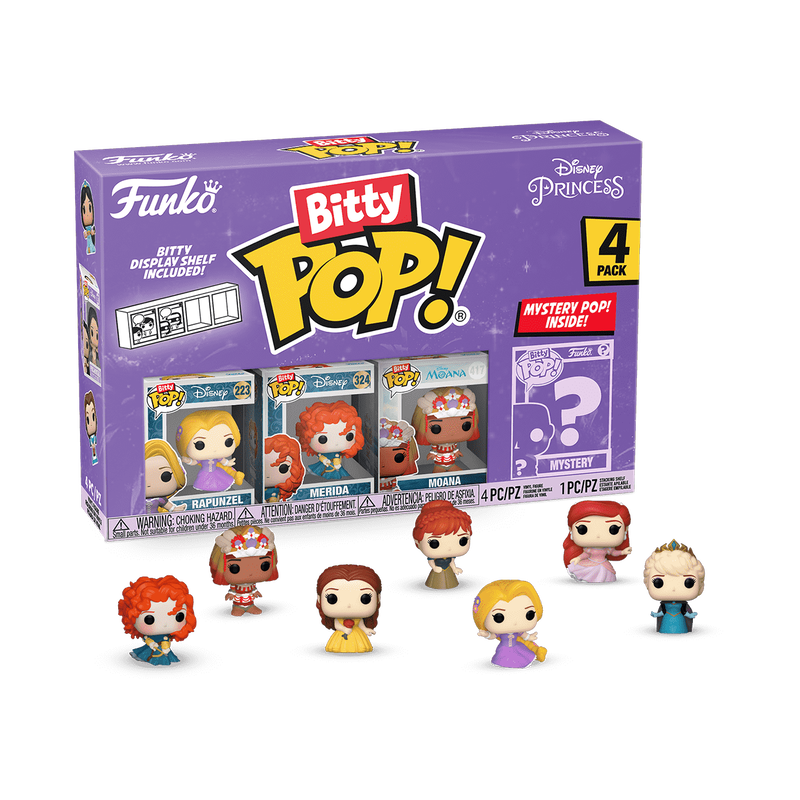 【公式ショップ】 Disney POP! Bitty Pop! Funko Princess 4 Series Pack 4- アニメ+ゲーム