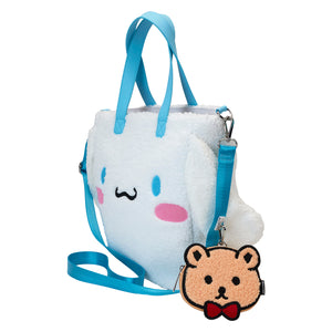 Loungefly Sanrio Cinnamoroll Sherpa Tote Bag With Coin Bag