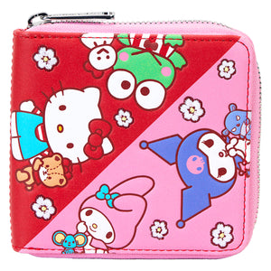 Loungefly Sanrio Hello Kitty & Friends Color Block Zip Around Wallet