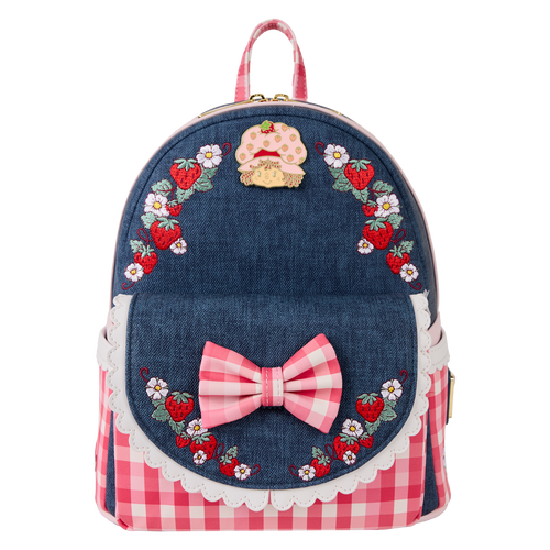 Loungefly Strawberry Shortcake Faux Denim Mini Backpack