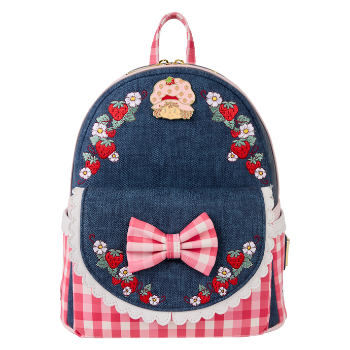 Loungefly Strawberry Shortcake Faux Denim Mini Backpack