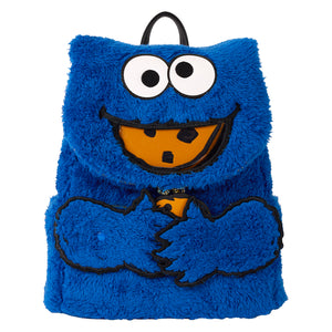 Loungefly Sesame Street Cookie Monster Plush Mini Backpack