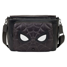 Spider-Man Black & White Suit Quilted Messenger Crossbody Bag