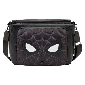 Spider-Man Black & White Suit Quilted Messenger Crossbody Bag