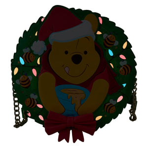 Winnie The Pooh Stuck in Wreath Crossbody Bag