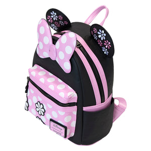 Loungefly Minnie Floral Rock The Dots Mini Backpack