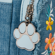 Loungefly Disney Dogs And Cats Faux Denim Fringe Mini Backpack